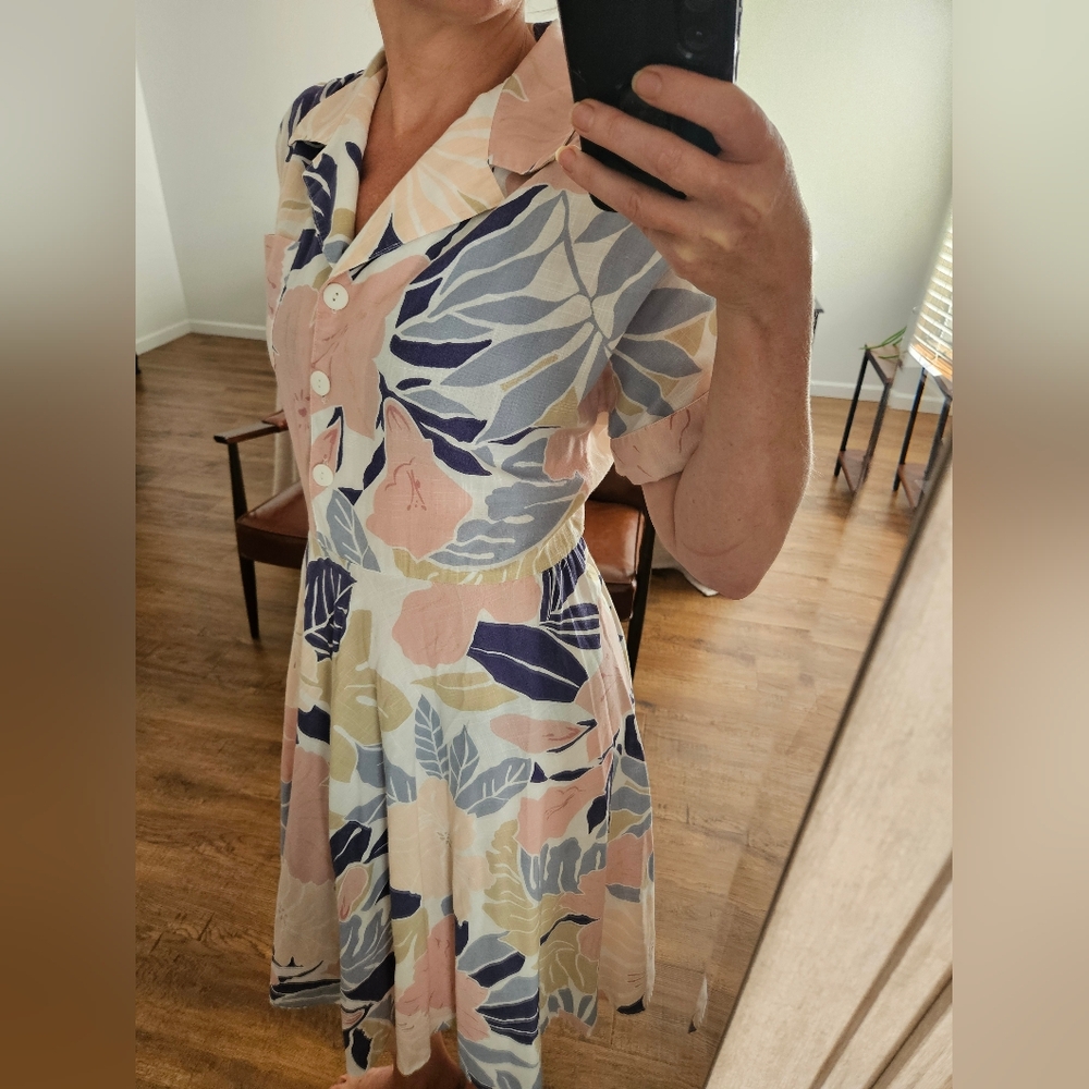 California 80s Vintage Midi Dress